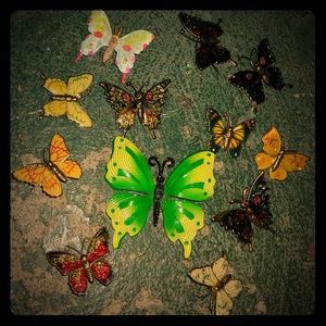 X12 vintage butterfly brooches